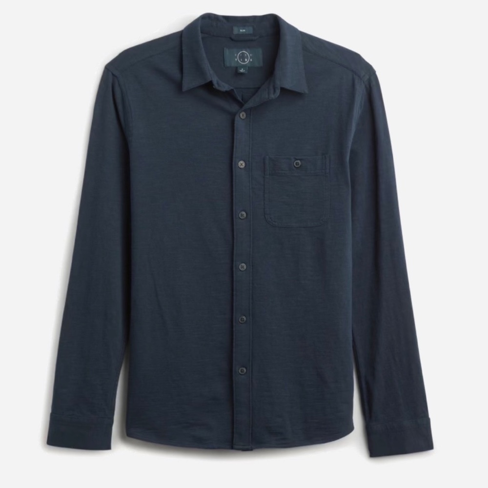 Even Tide Men’s Long Sleeve Cotton Button Down